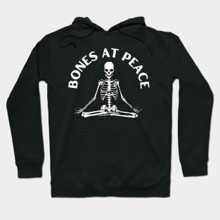 Bones at peace, skeleton meditating, skeleton lover Hoodie